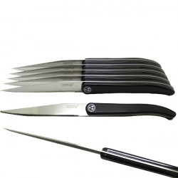 6 anthracite steak knives - Laguiole Heritage