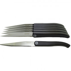 6 anthracite steak knives - Laguiole Heritage