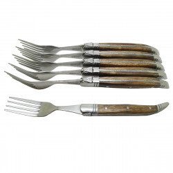 Set of 6 exotic wood forks - Laguiole Heritage