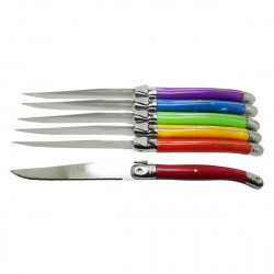 24-Piece Cutlery Set in Vibrant Colors - Laguiole Heritage