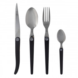 6 Large Anthracite Gray Spoons - Laguiole Heritage