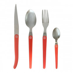 Set of 16 Coral Cutlery -...