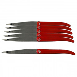 6 red knives - Laguiole Heritage