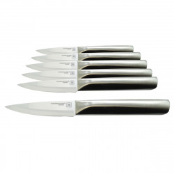 Set of 6 Ceramic Steak Knives - Metal Handle - Laguiole Heritage