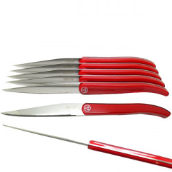 6 red knives - Laguiole...