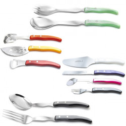 Contemporary Laguiole jam spoon - Pearly white