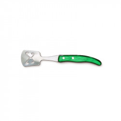 Laguiole contemporary ice cube spoon - Green