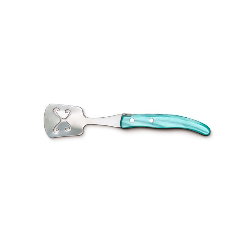 Laguiole contemporary ice cube spoon - Turquoise