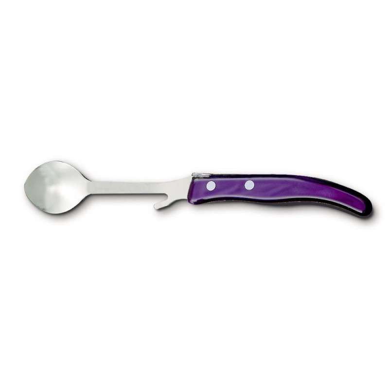 Contemporary Laguiole jam spoon - Purple