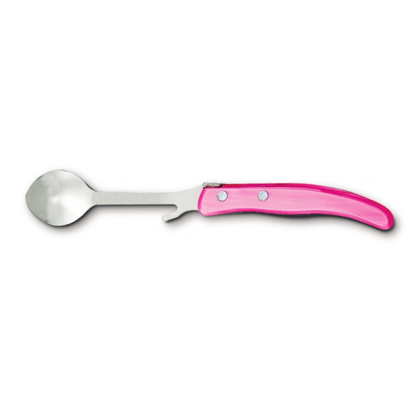 Contemporary Laguiole jam spoon - Pink