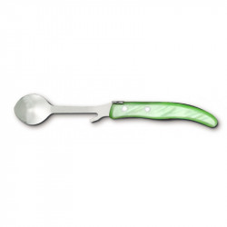 Contemporary Laguiole jam spoon - Pale green