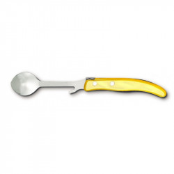 Contemporary Laguiole jam spoon - Yellow