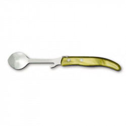 Contemporary Laguiole jam spoon - Olive green