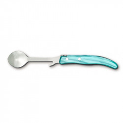 Contemporary Laguiole jam spoon - Turquoise