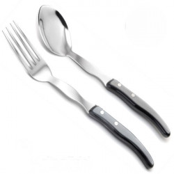 Laguiole contemporary serving cutlery - Ivory shade color