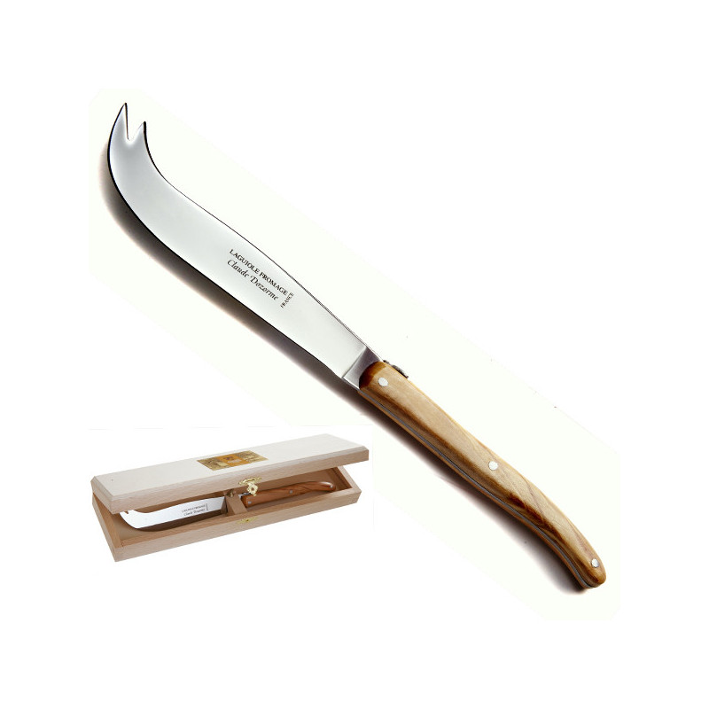 Laguiole cheese knife Olive wood handle