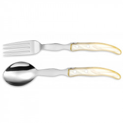 Laguiole contemporary serving cutlery - Ivory shade color