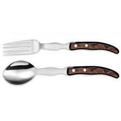 Laguiole contemporary serving cutlery - Chocolate color
