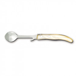 Contemporary Laguiole jam spoon - Ivory shade