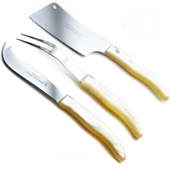 Tenedor para queso - Diseño contemporáneo - Color Perla blanca