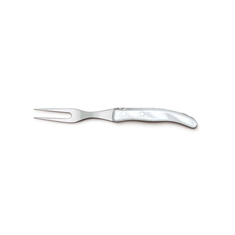 Tenedor para queso - Diseño contemporáneo - Color Perla blanca