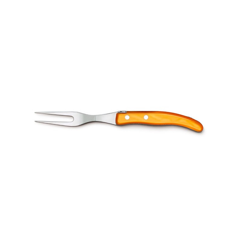 Tenedor para queso - Diseño contemporáneo - Color naranja