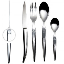 16-Piece Stainless Steel Cutlery Set, Contemporary Style - Laguiole Heritage