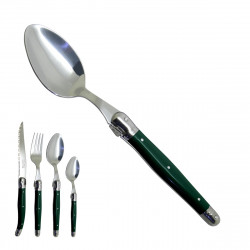 Large Traditional Laguiole Spoon - Tropical Green