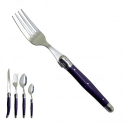 Tenedor artesanal violeta,...