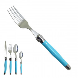 South blue Laguiole fork "I...