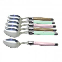Set of 6 traditional Laguiole tablespoons - Californian Beach Shades