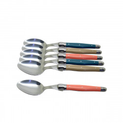 Set of 6 traditional Laguiole teaspoons - Countryside Tones