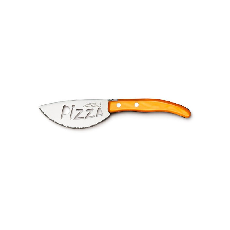 Cuchillo para pizza - Diseño contemporáneo - Color naranja