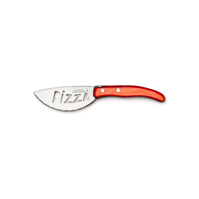 Cuchillo para pizza - Diseño contemporáneo - Color rojo