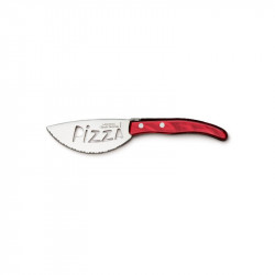 Cuchillo para pizza - Diseño contemporáneo - Color Burdeos rojo