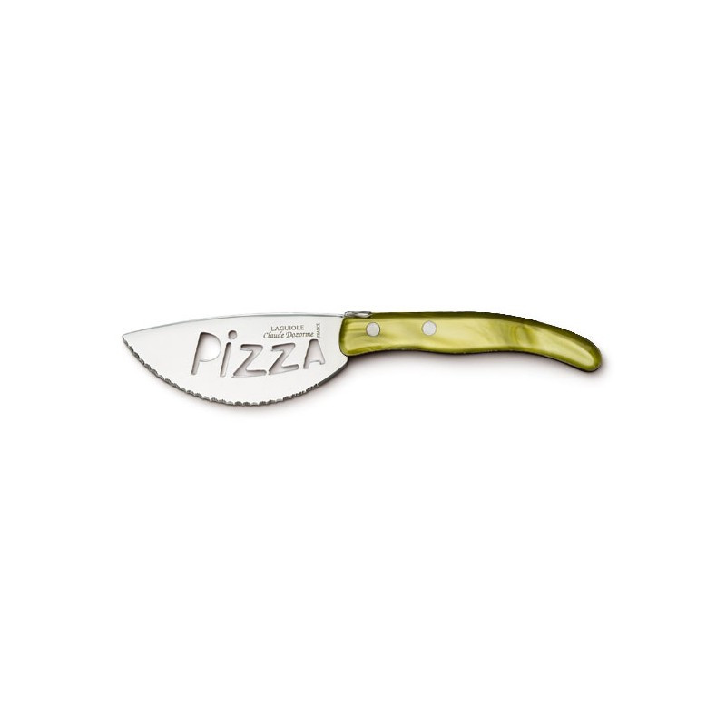 Pizza Knife - Contemporary Design - Olive green Color