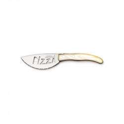 Couteau à Pizza - Design Contemporain - Couleur Nuance Ivoire