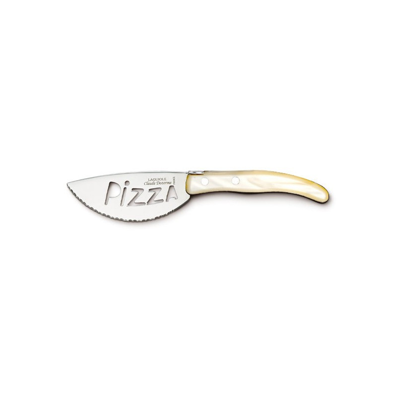 Couteau à Pizza - Design Contemporain - Couleur Nuance Ivoire