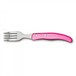 Laguiole contemporary cake fork - Pink color