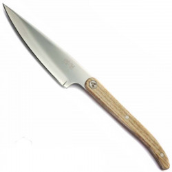 Juego de 3 cuchillos para carne Laguiole Heritage, mango de madera clara