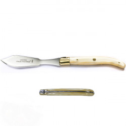 6er Set Fischmesser mit Griff aus Nacrine, handgemacht, in Holzschatulle